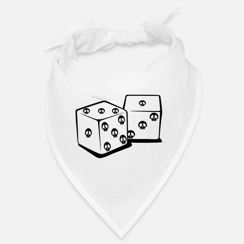 Playing with dice (black) Bandana