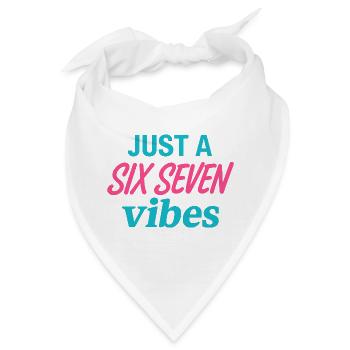 Just a Six Seven Vibes Neon - Bandana - Weiß - Vorne