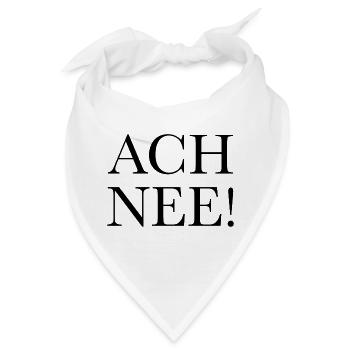 Ach nee - Bandana - Weiß - Vorne