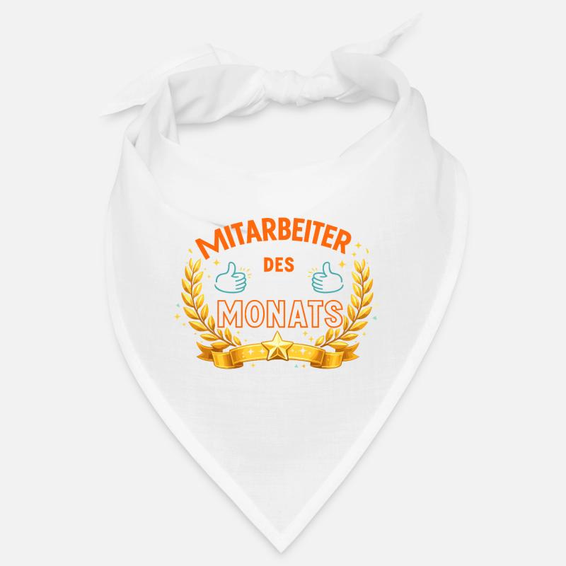 Mitarbeiter des Monats – LorbeerDesign - Bandana - Weiß
