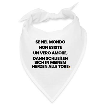 Italienisch-Deutsch-Reim 1 (Ver. B) - Bandana - Weiß - Vorne