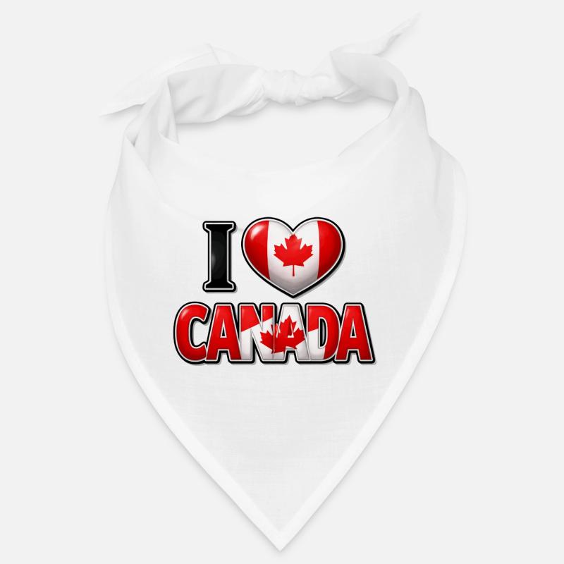 I Love Canada – Herz mit Ahornblatt Bandana