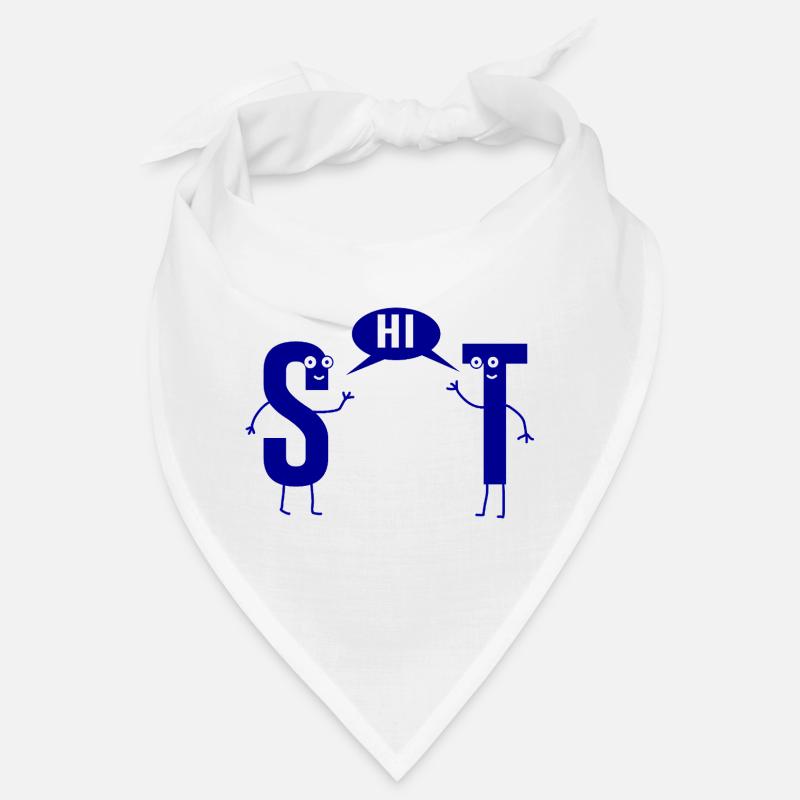 Merde merde sarcasme Jeu de mots S et T Bandana