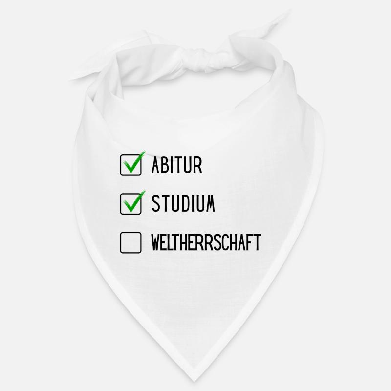 Studium Checkliste (ABI, Studium, Weltherschaft) Bandana