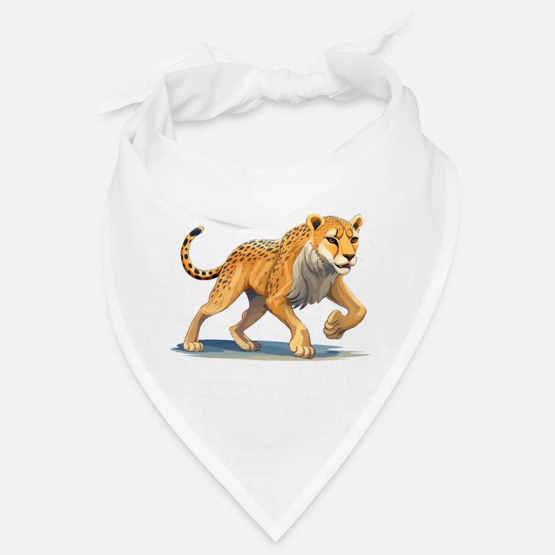 Dynamic Cheetah Illustration Bandana