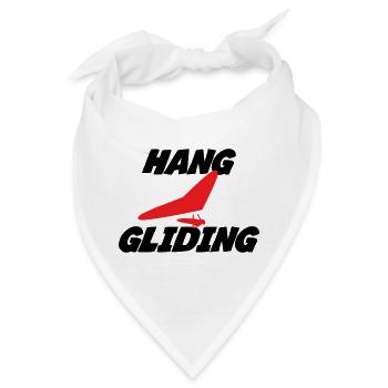 Hanggliding-Zentriertes Flügelabzeichen - Bandana - Weiß - Vorne