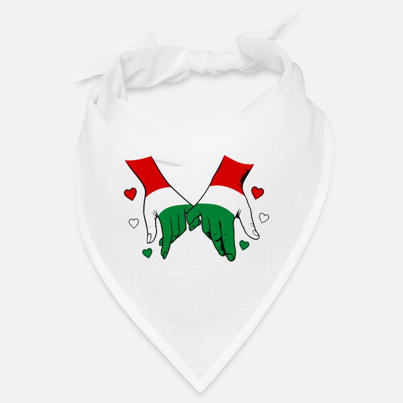 Drapeau hongrois main dans la main Bandana