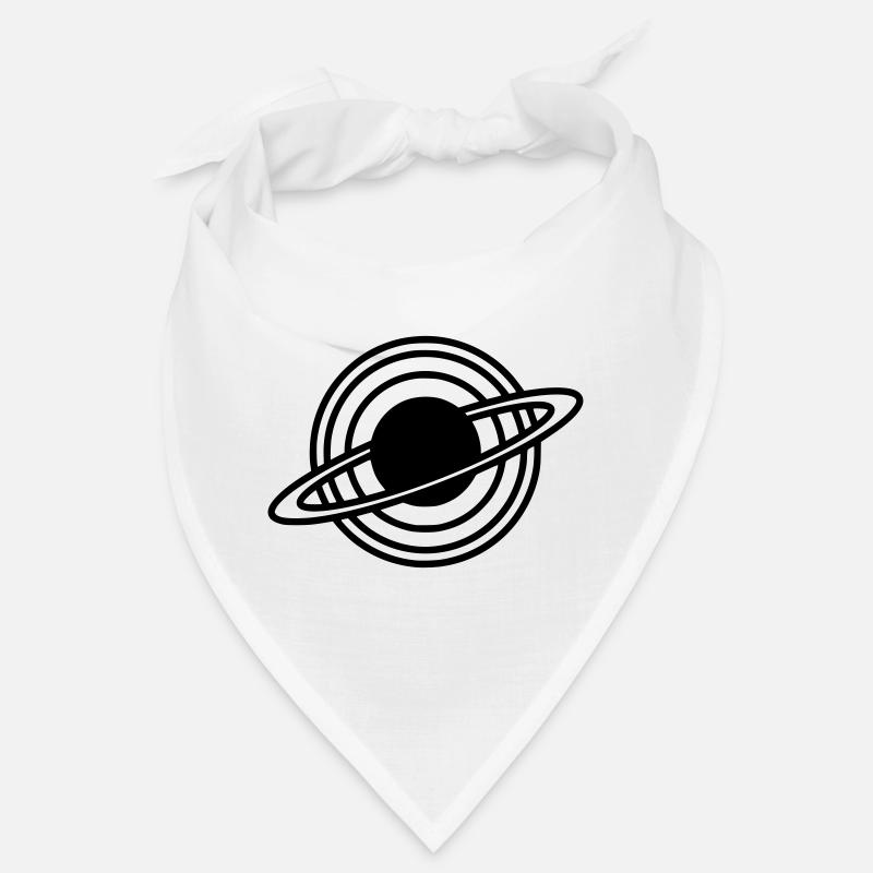 Saturn Planet Ringe Silhouette Bandana