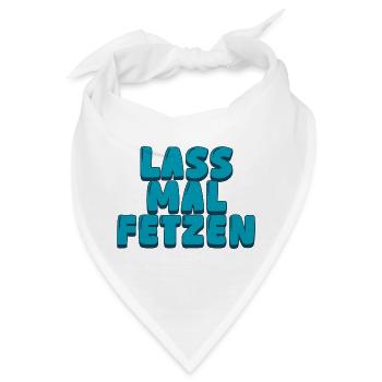 3. lass mal fetzen - Bandana - Weiß - Vorne