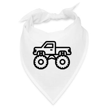 Monstertruck - Bandana - Weiß - Vorne