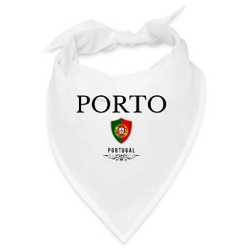 Porto-Souvenir, elegantes Design Porto - Bandana - Weiß - Vorne