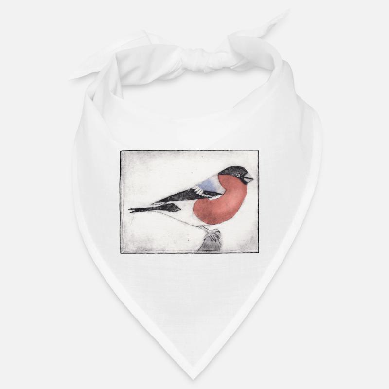 Oiseau coloré de façon colorée - gabarit imprimé sculpté à la main Bandana