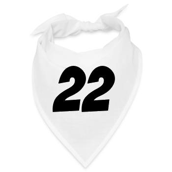 22- - Bandana - Weiß - Vorne