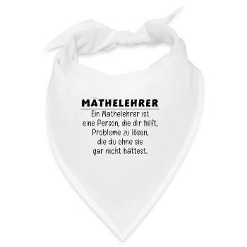 Geschenkideen für Mathelehrer - Bandana - Weiß - Vorne
