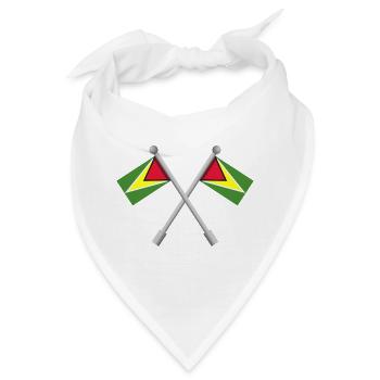 Flagge von Guyana - Bandana - Weiß - Vorne