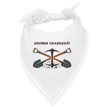 Gruben Grabgerät Bergbau Emblem - Bandana - Weiß - Vorne