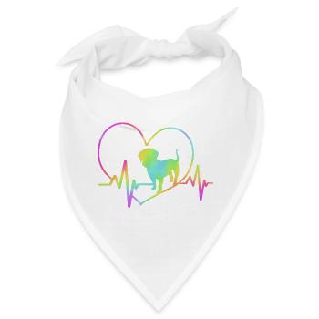 Dachshund Rauhaardackel - Bandana - Weiß - Vorne