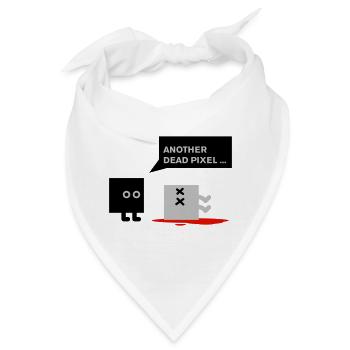 dead pixel_english - Bandana - Weiß - Vorne