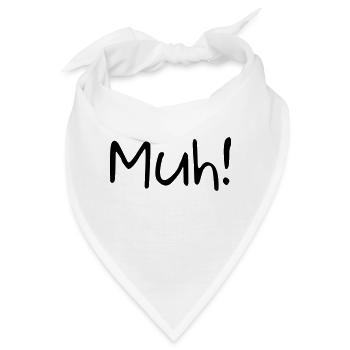 Muh! - Bandana - Weiß - Vorne