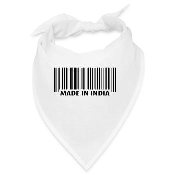 Made in India - Bandana - Weiß - Vorne