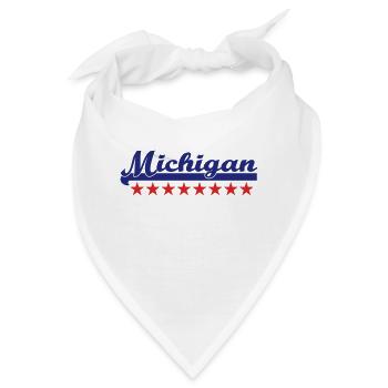 michigan - Bandana - Weiß - Vorne