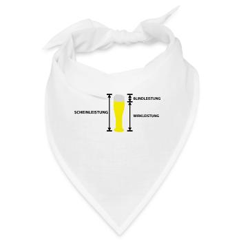 elektriker - Bandana - Weiß - Vorne