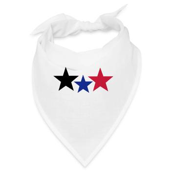 Stars - Bandana - Weiß - Vorne