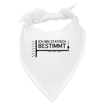 Statisch bestimmt - Bandana - Weiß - Vorne