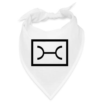 Instandsetzung - Taktisches Zeichen  - Bandana - Weiß - Vorne