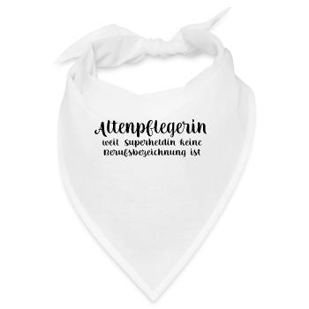 Altenpflegerin - Bandana - Weiß - Vorne