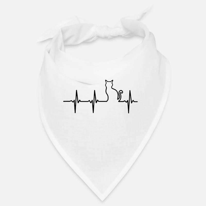 Mon cœur bat pour chats Bandana