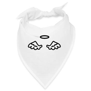 Engelsflügel - line - Bandana - Weiß - Vorne