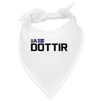 Be a Dottir - Horizontal - Bandana - Weiß - Vorne