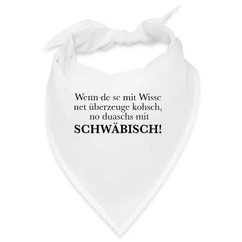 Schwäbisch - Bandana - Weiß - Vorne