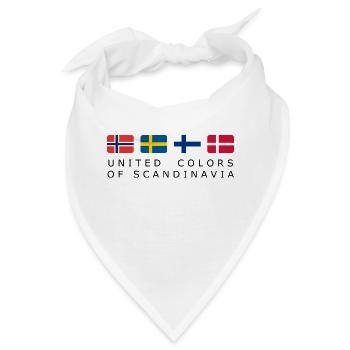 UNITED COLORS OF SCANDINAVIA black-lettered - Bandana - Weiß - Vorne