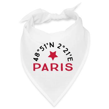 Paris - Bandana - Weiß - Vorne