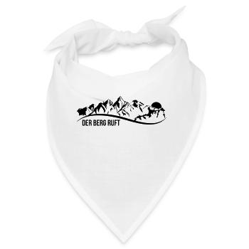 der berg ruft - Bandana - Weiß - Vorne
