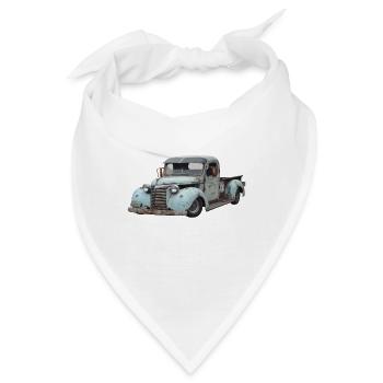 Oldtimer Pick Up - Bandana - Weiß - Vorne