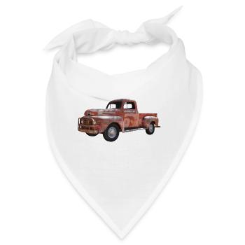 Pick Up Oldtimer - Bandana - Weiß - Vorne