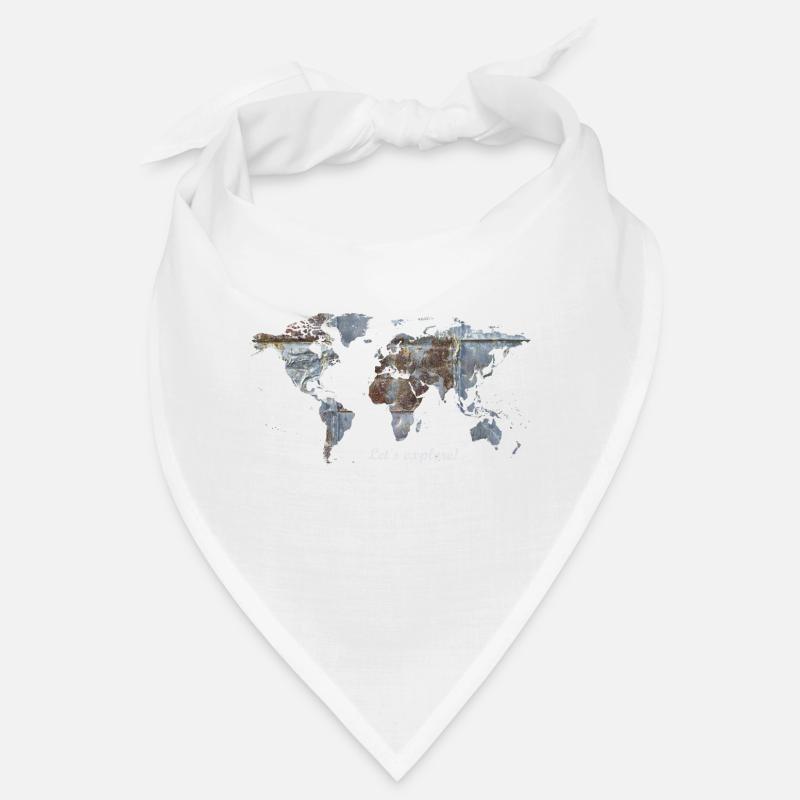 Weltkarte - Let's explore! Bandana