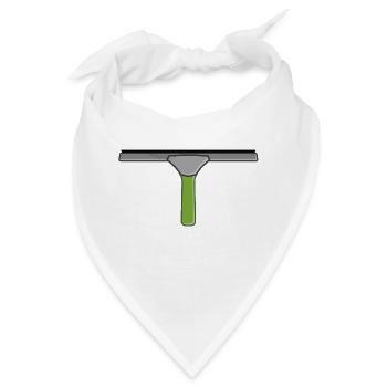 putzen cleaning putzfrau broom wischmop1 - Bandana - Weiß - Vorne