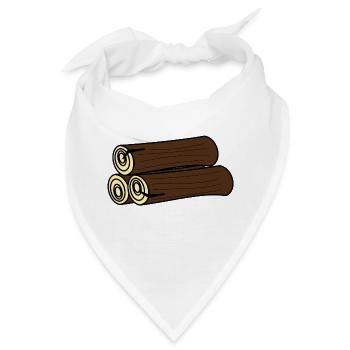 forest woods woodland wald tree baumstamm170 - Bandana - Weiß - Vorne