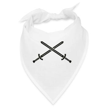 Schwerter - Bandana - Weiß - Vorne