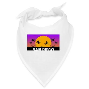 San Diego Shirt ! - Bandana - Weiß - Vorne