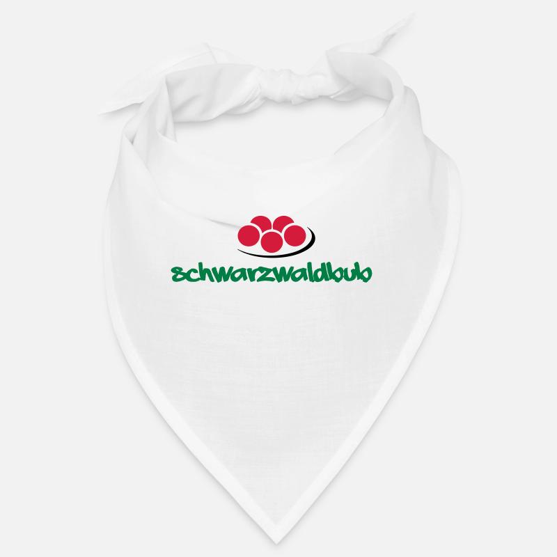 Schwarzwaldbub + Bollenhut - Bandana - Weiß