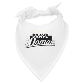 tapfere Frau - Bandana - Weiß - Vorne