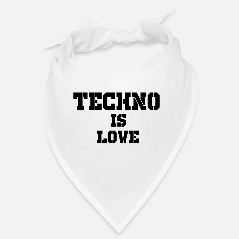 la techno c'est l'amour Bandana