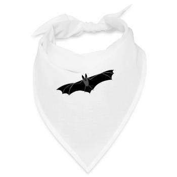 Fledermaus zu Halloween - Süßes oder Saures - Bandana - Weiß - Vorne