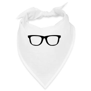 brille - Bandana - Weiß - Vorne