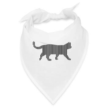 Katze - Bandana - Weiß - Vorne